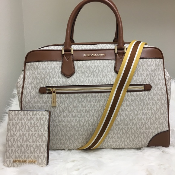 Michael Kors Handbags - Michael Kors travel luggage bag with passport case